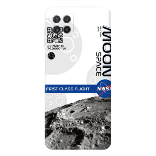 Samsung A22 4G Moon Space Transparent Silicone TPU Θήκη
