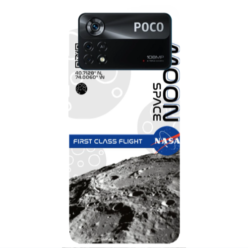 Xiaomi Poco X4 Pro Moon Space Transparent Silicone TPU Θήκη