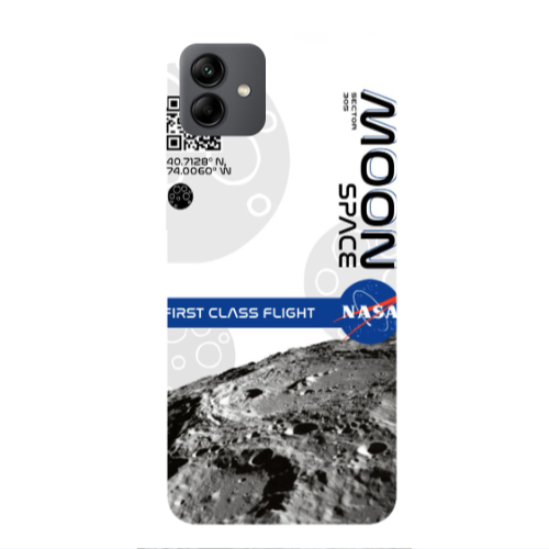 Samsung A04 Moon Space Transparent Silicone TPU Θήκη