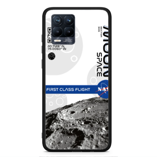 Realme 8  Moon Space Black Glossy Θήκη