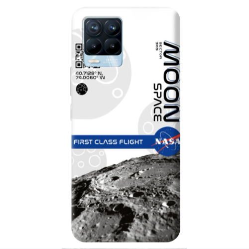 Realme 8 Pro Moon Space Transparent Silicone TPU Θήκη