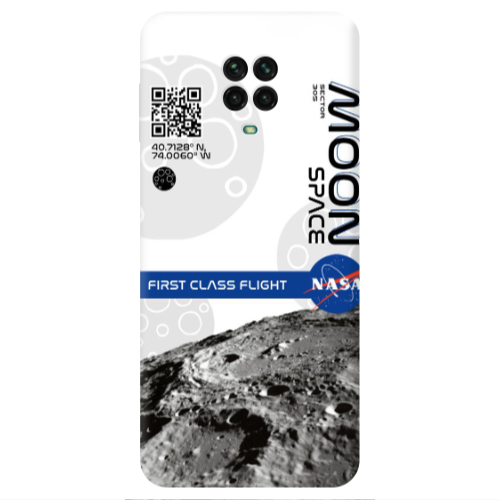 Xiaomi Redmi Note 9S Moon Space Transparent Silicone TPU Θήκη