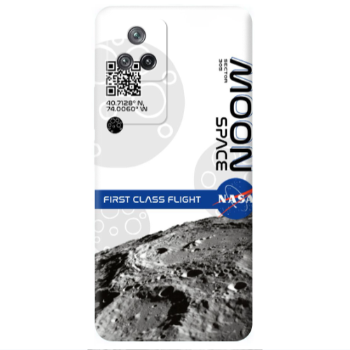 Xiaomi Poco F4 Moon Space Transparent Silicone TPU Θήκη
