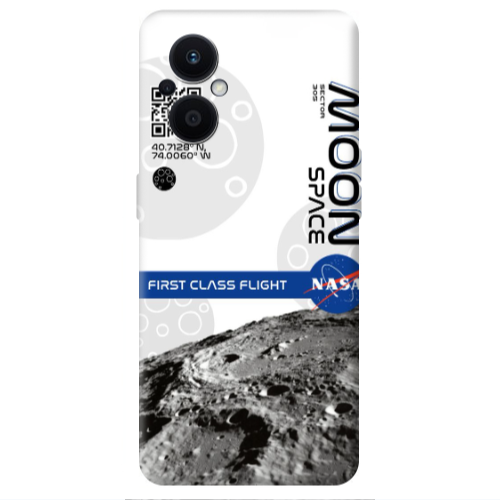 Oppo Reno 7 Lite Moon Space Transparent Silicone TPU Θήκη