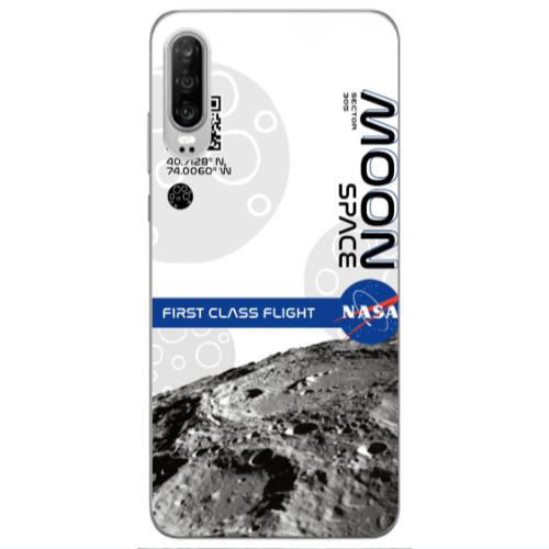 Huawei P30 Moon Space Transparent Silicone TPU Θήκη