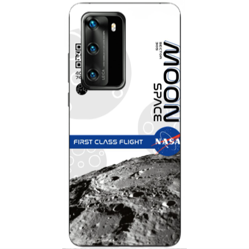 Huawei P40 Moon Space Transparent Silicone TPU Θήκη