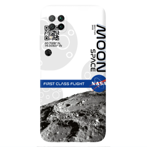 Huawei P40 Lite Moon Space Transparent Silicone TPU Θήκη
