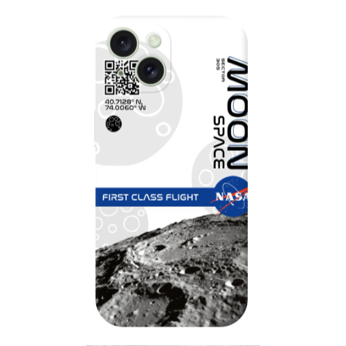 Apple iPhone 15 Plus Moon Space Transparent Silicone TPU Θήκη