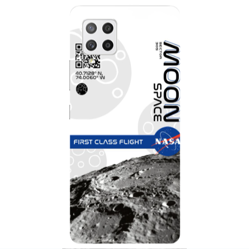 Samsung A42 5G Moon Space Transparent Silicone TPU Θήκη