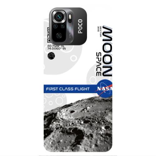 Xiaomi Poco M5 s Moon Space Transparent Silicone TPU Θήκη