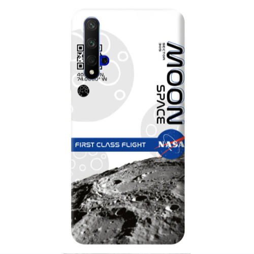 Huawei Nova 5 T Moon Space Transparent Silicone TPU Θήκη