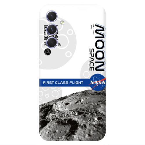 Samsung A55 Moon Space Transparent Silicone TPU Θήκη