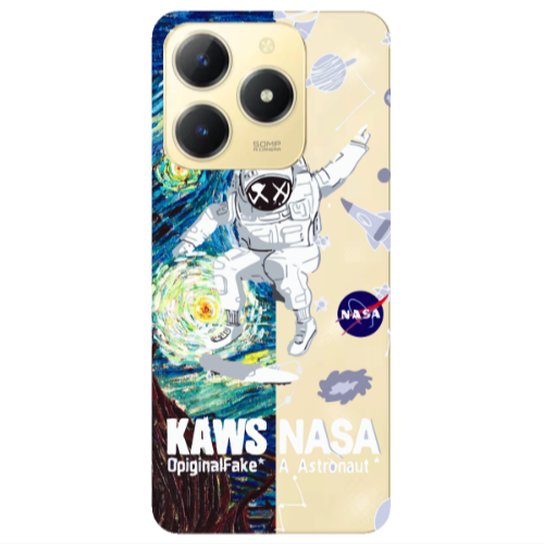 Realme C61 Kaws Transparent Silicone TPU Θήκη