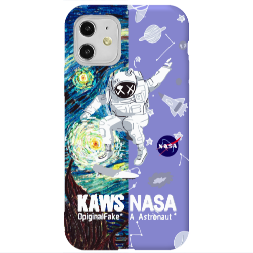 Apple iPhone 11  Kaws Purple Colored Silicone TPU Θήκη