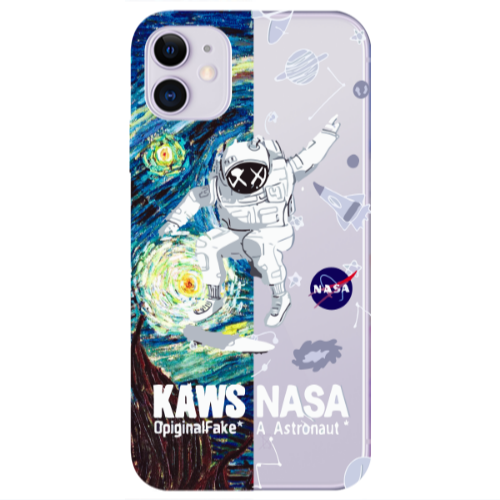 Apple iPhone 11  Kaws Transparent Silicone TPU Θήκη