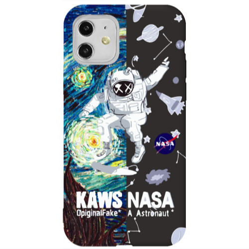 Apple iPhone 11  Kaws Black Colored Silicone TPU Θήκη