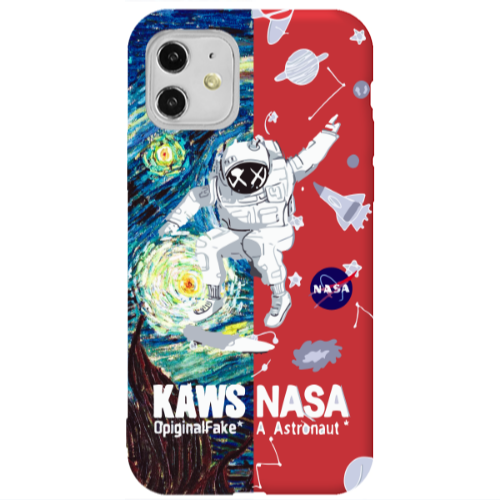 Apple iPhone 11  Kaws Red Colored Silicone TPU Θήκη