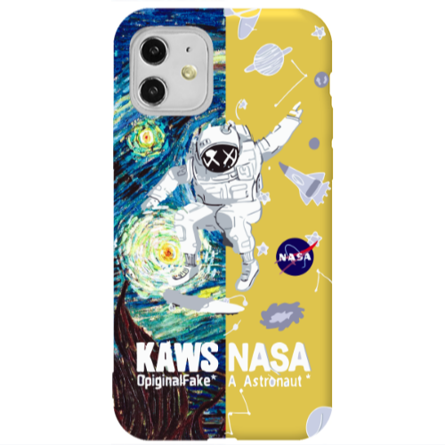 Apple iPhone 11  Kaws Yellow Colored Silicone TPU Θήκη