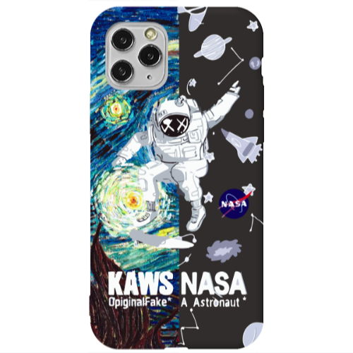 Apple iPhone 11 Pro Kaws Black Colored Silicone TPU Θήκη