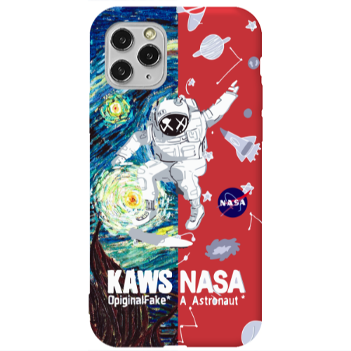 Apple iPhone 11 Pro Kaws Red Colored Silicone TPU Θήκη