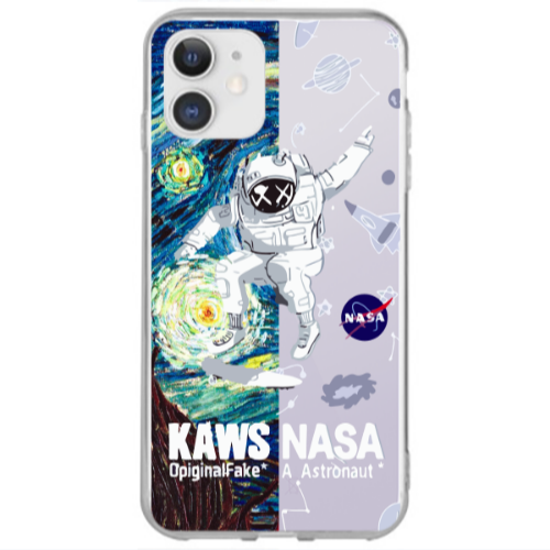 Apple iPhone 12 Kaws Transparent Silicone TPU Θήκη