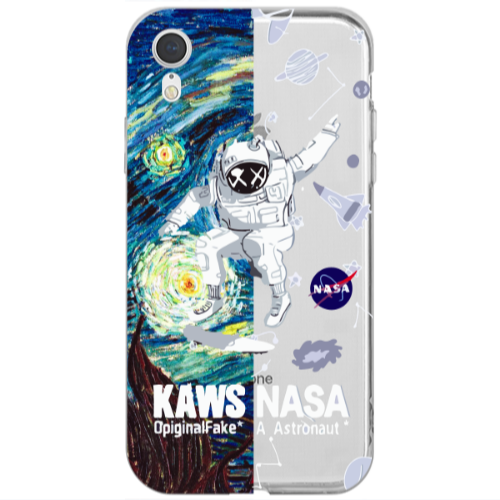 Apple iPhone Xr Kaws Transparent Silicone TPU Θήκη
