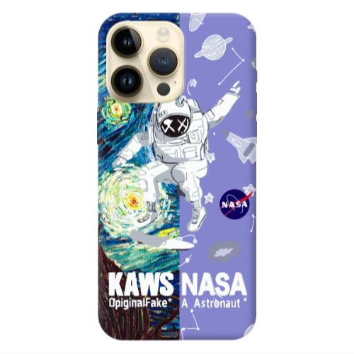 Apple iPhone 13 Pro Max Kaws Purple Colored Silicone TPU Θήκη