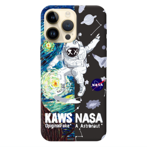 Apple iPhone 13 Pro Max Kaws Black Colored Silicone TPU Θήκη