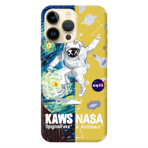 Apple iPhone 13 Pro Max Kaws Yellow Colored Silicone TPU Θήκη
