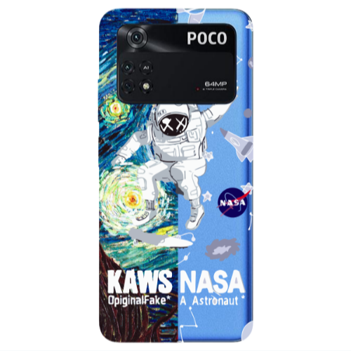 Xiaomi Poco M4 Pro 4G Kaws Transparent Silicone TPU Θήκη