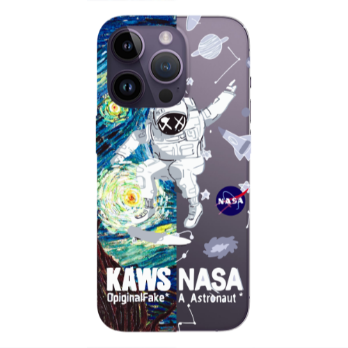 Apple iPhone 14 Pro  Kaws Transparent Silicone TPU Θήκη
