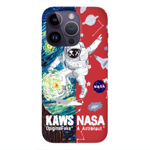 Apple iPhone 14 Pro Max Kaws Red Colored Silicone TPU Θήκη