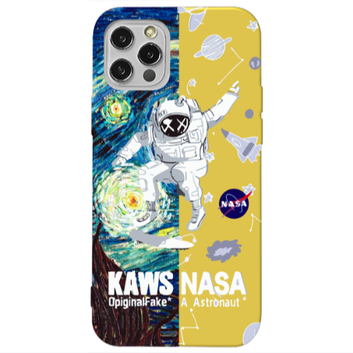 Apple iPhone 13 Pro Kaws Yellow Colored Silicone TPU Θήκη