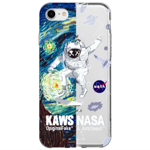 Apple iPhone 7 Kaws Transparent Silicone TPU Θήκη