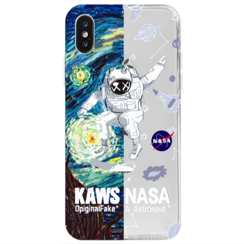 Apple iPhone Xs Kaws Transparent Silicone TPU Θήκη