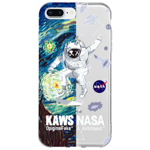 Apple iPhone 7 Plus Kaws Transparent Silicone TPU Θήκη
