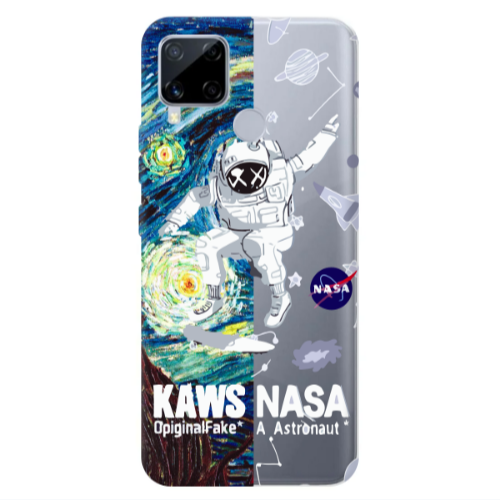 Realme C25S Kaws Transparent Silicone TPU Θήκη