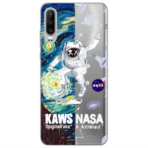 Huawei P30 Kaws Transparent Silicone TPU Θήκη