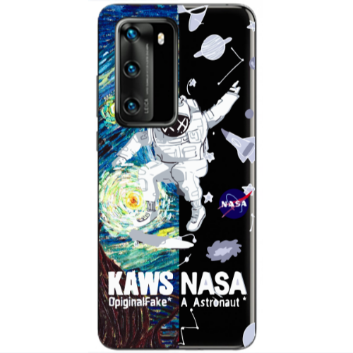 Huawei P40 Kaws Transparent Silicone TPU Θήκη