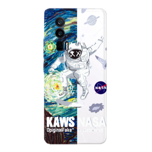 Xiaomi Poco F5 Pro Kaws Transparent Silicone TPU Θήκη