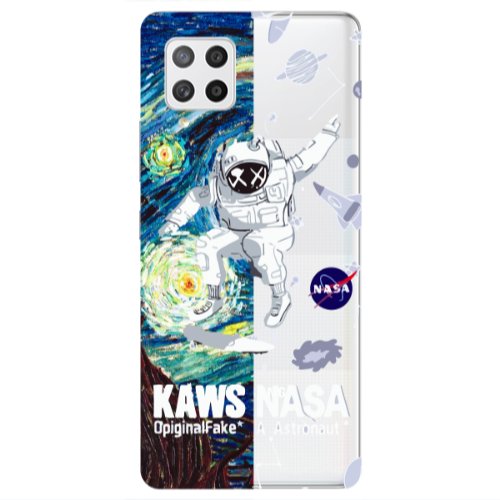 Samsung A42 5G Kaws Transparent Silicone TPU Θήκη