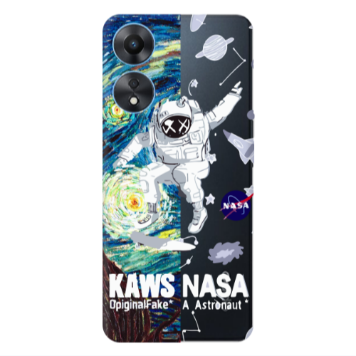 Oppo A 98 Kaws Transparent Silicone TPU Θήκη