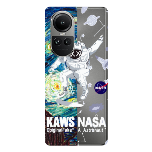 Oppo Reno10 5G Kaws Transparent Silicone TPU Θήκη