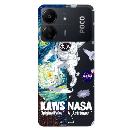 Xiaomi Poco C65 Kaws Transparent Silicone TPU Θήκη