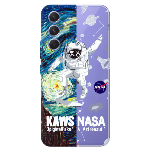 Samsung A55 Kaws Transparent Silicone TPU Θήκη