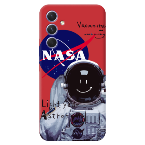 Samsung A56 Vacuum State Red Colored Silicone TPU Θήκη