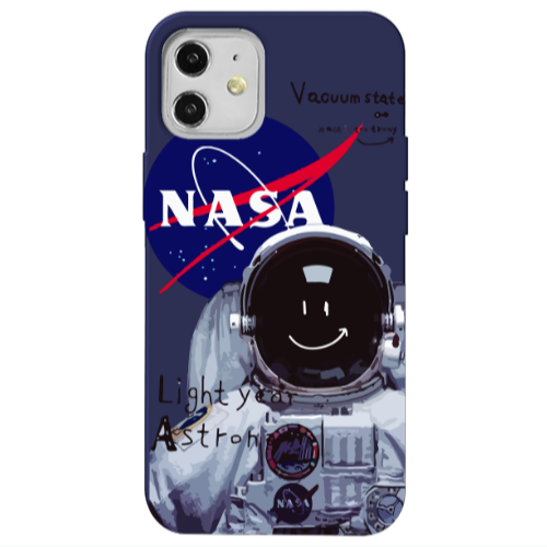 Apple iPhone 12 Vacuum State Dark blue Colored Silicone TPU Θήκη
