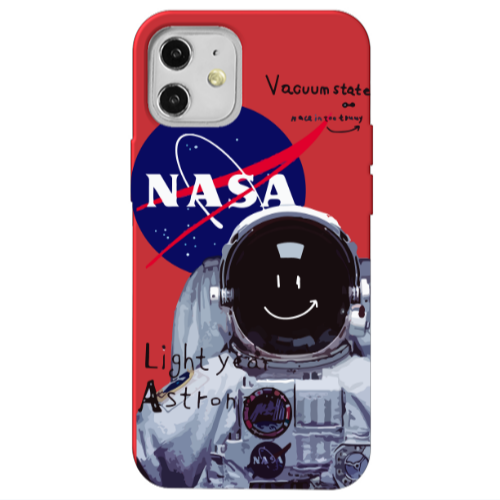 Apple iPhone 12 Vacuum State Red Colored Silicone TPU Θήκη