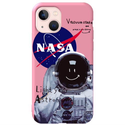 Apple iPhone 13 Vacuum State Pink Colored Silicone TPU Θήκη