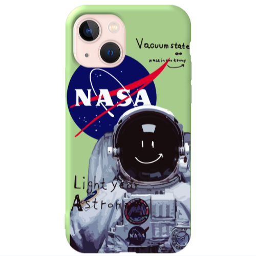 Apple iPhone 13 Vacuum State Light Green Colored Silicone TPU Θήκη